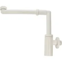 tecuro Siphon DESIGN Raumspar Flaschen-Geruchsverschluss 1 1/4 Zoll, weiß