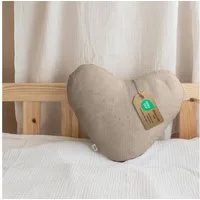 lilimaus Dekokissen Kuschelkissen Herz & Stern aus Musselin fürs Kinderzimmer, Kuschelkissen mit oder ohne Flatter - passend zu unserer Bettwäsche