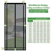 Sekey Insektenschutz-Tür Magnetisches Insektenschutznetz für Türen, zuschneidbar, einfache Montage ohne Bohren, für Balkon & Terrasse