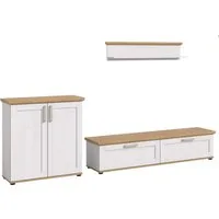 Home affaire Wohnwand Cosenza, (Set, 3-St), Cosenza, Breite: 260 cm, Highboard, Lowboard, Wandboard
