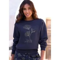 LASCANA Sweatshirt mit glänzenden Druckdetails, Loungewear
