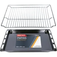 Kenekos Backblech Set mit Grillrost, Metall, (1-St), Backblech / Grillrost 465 x 375 mm