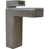livingpoint24 Wandregalhalter Regalbodenhalter Edelstahloptik Glasbodenträger 8-50mm Bodenhalter, 1-tlg.