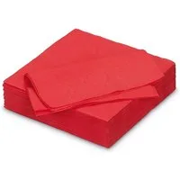 AVA Papierserviette, Servietten aus Papier 33x33cm 2-lagig 50 Stück Rot