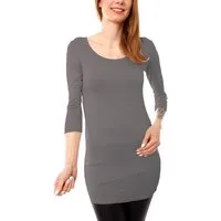 Muse Rundhalsshirt Basic 3/4 Arm Longshirt Skinny Fit 1098