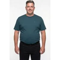 Boston Park T-Shirt T-Shirt Brustprint Halbarm Rundhals