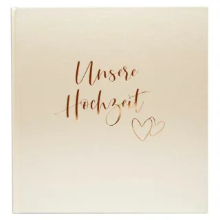 Goldbuch Herzklopfen 30x31 60 weiße Seiten Hochzeit 08174