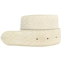 BELTINGER Ledergürtel Gürtel mit Pythonprägung ohne Schnalle 4 cm - Für Damen Herren 40mm Sc (1-St)