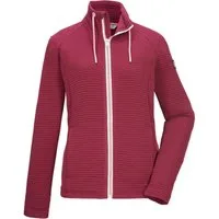 Killtec Strickjacke KOS 12 WMN FLX JCKT Elastische Damenjacke, gestreift, mit Kinnschutz und Taschen