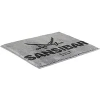 Sansibar Sylt Badematte Badematte »Sansibar, Höhe 20 mm, mit Sansibar Logo Schriftzug, rutschhemmend beschichtet, fußbodenheizungsgeeignet, strapazierfähig, schnell trocknend, Polyacryl, rechteckig, 55x65 cm, 60x100 cm, 70x120 cm