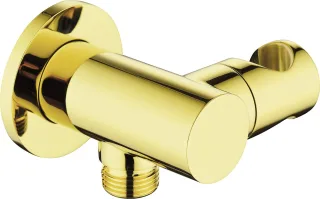 Neuesbad Serie 310 Gold Eck CONNECTIONS Verstellbar mit Dusche BRACKET, Rund NB1DENACZ57K1