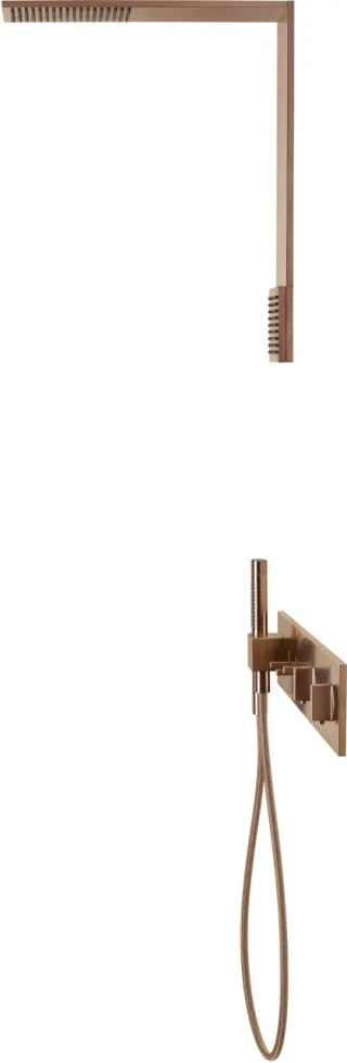 Hansgrohe Thermostatmodul 540/110 Axor ShowerComposition 3 Verbraucher, brushed red gold, 12572310 12572310