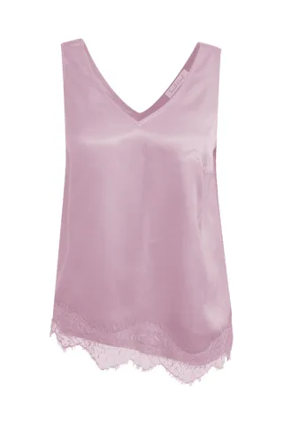 Smith&Soul - Satin Lace Top blush - Gr. - M