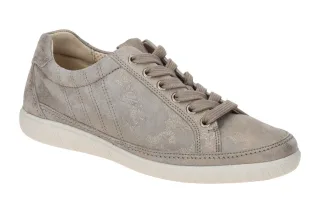 Gabor 66.458.95 YORK Damenschuhe Sneaker Grau Muschel Leder OptiFit Wechselfu...