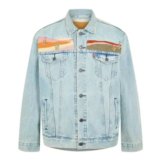 Levis - Truckerjacke für Herren, Denim (Hell-Jeansblau)