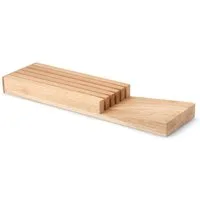 Continenta Messerblock (1tlg), für Schublade, Gummibaum 39x11x3,5