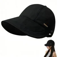 nsihing Sonnenhut Damen-Sonnenhut mit UV-Schutz, faltbarer Sonnenhut mit breiter Krempe geeignet zum Wandern, Angeln, Joggen, Reisen usw
