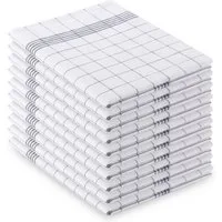 Vaily Geschirrtuch Küchentücher im klassischen Design aus 100% Baumwolle, (10er Pack), Karriert