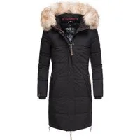 Navahoo Wintermantel Halina modischer Damen Winter Steppmantel mit Kapuze