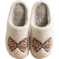 NEXORA Kuschelige Damen-Hausschuhe mit Schleife – Weich, Warm & Bequem Plüsch Hausschuhe kuschelige Slipper Damen mit Schleife