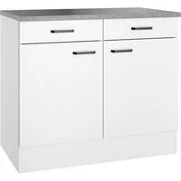 OPTIFIT Unterschrank OPTImulti Breite 100 cm, Tiefe 60 cm, mit 2 Türen, 2 Schubkästen, 1 Einlegeboden