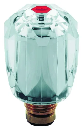 Grohe Oberteil 45956 mit Brillant Griff Markierung rot 1/2" chrom, 45956000 45956000