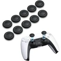 Wigento Handyhülle 10x Joystick Ersatz Thumb Grip Caps für PS5 / PS4 Controller Zubehör, Kompakt, Leicht, Griffig, Passgenau, Austauschbar