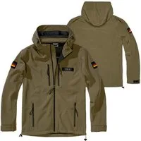BWuM Outdoorjacke BWuM Tactical Softshell Jacke + Patch & Flaggen