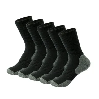 5 Pairs Men's Mid-calf Socks Sweat Anti-odor Sports Socks for Spring Autumn Winter Outdoor Running Basketball Socks Thic