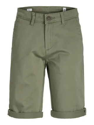 JACK&JONES - JPSTBOWIE JJSHORTS SOLID SN JNR deep lichen green - Gr. - 158