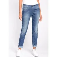 GANG Relax-fit-Jeans 94AMELIE (94AMELIE WIDE) mit Used-Effekten
