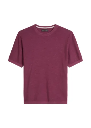 Marc OPolo Casual - Kurzarm-Pullover regular acai red - Gr. - L