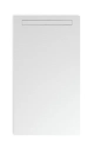 Fiora Elax elastische Duschwanne, Struktur Pizarra, Ablaufrinne quer, 1200x700x10 ECT12070