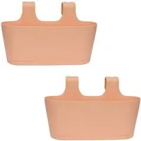 Engelland Blumenkasten Blumentopf zum Hängen (Vorteils-Set, 2 St., Fassungsvermögen je Topf 5,5 Liter), UV-Beständig, Frostbeständig, Wasserauffangschalen