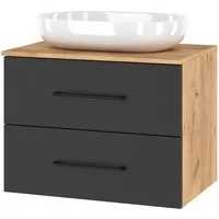 Planetmöbel Waschtisch-Set LUX, (Waschbeckenunterschrank, Spiegel)