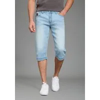 Bruno Banani Jeansbermudas Hutch-Bermuda Straight-Fit, normale Leibhöhe, aus elastischem Denim-Material