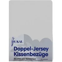 DUKAL Kissenbezüge aus hochwertigem Doppel-Jersey, 100% Baumwolle, (1 Stück), 40x40 cm, mit Reißverschluss, Made in Germany