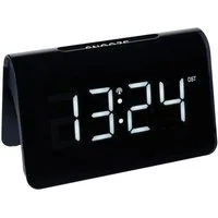 TFA Dostmann Funkwecker digitaler Wecker ICON TFA 60.2543, schwarz, mit LED Leuchtziffern