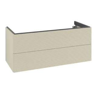 Villeroy & Boch Waschtischunterschrank Antao 1188x504x493mm 2 Ausz. WT li Fr m Str Silk Grey Matt La K06100HJ