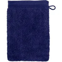 Möve Waschhandschuh Superwuschel 100% Premium Cotton Baumwolle, Walkfrottier (1-St), mit Biesenbordüre und praktischem Kordelaufhänger, einfarbig, weich