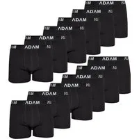 ADAM JEANS Boxershorts Herren Boxershorts aus extra weicher 100% Baumwolle Trunks Men Boxer-1 (12-St., 2er Set, 6er Set, 8er Set, 10er Set, 12er Set) Boxershorts Herren Boxer Shorts Männer Unterhosen Trunks Underwear