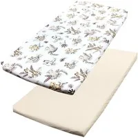 TupTam Spannbettlaken Baby Spannbettlaken Spannbetttuch für Babybett Kinderbett 2er Pack