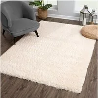 Sanat Hochflor-Teppich Porto, rechteckig, Höhe: 45 mm, Wohnzimmer, Langflor, Shaggy, auch als Läufer