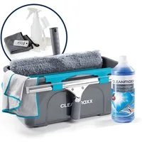 CLEANmaxx Sprühwischer CLEANmaxx Fensterreiniger-Set Professional Fensterputzer Set mit Abzieher & Fensterwischer - für saubere Fenster