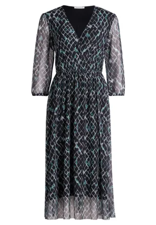 Betty & Co - Mesh-Kleid blau/grün - Gr. - 38