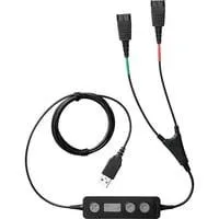 LINK 265 USB Schulungskabel, USB-A Stecker > 2x QD schwarz