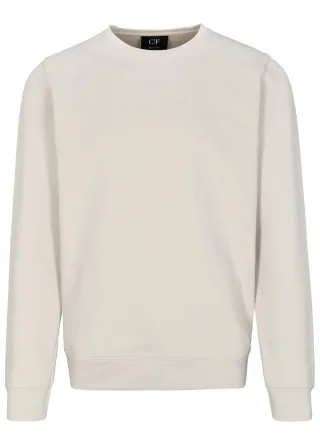 COMMANDER Finest Clothing - Rdh.-Sweat-Shirt, 1/1 Arm STONE - Gr. - M