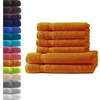 Hometex Premium Textiles Handtuch in Premium Qualität 500 g/m², Feinster Frottier-Stoff 100% Baumwolle, 2x Duschtuch + 4x Handtuch, weich, saugfähig, extra schwer & flauschig