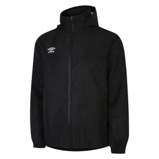 Umbro - "Total" Jacke, wasserfest für Herren - Training (Schwarz/Weiß)