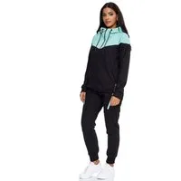 L.gonline Freizeitanzug Damen Jogginganzug, Freizeitanzug 984 (Kapuzenjacke mit Reißverschluss, Hose, 2-tlg), Fitness Freizeit Casual